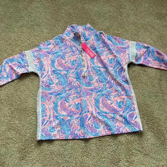 Lilly Pulitzer Tops - Lily Pulitzer 1/4 zip sweatshirt